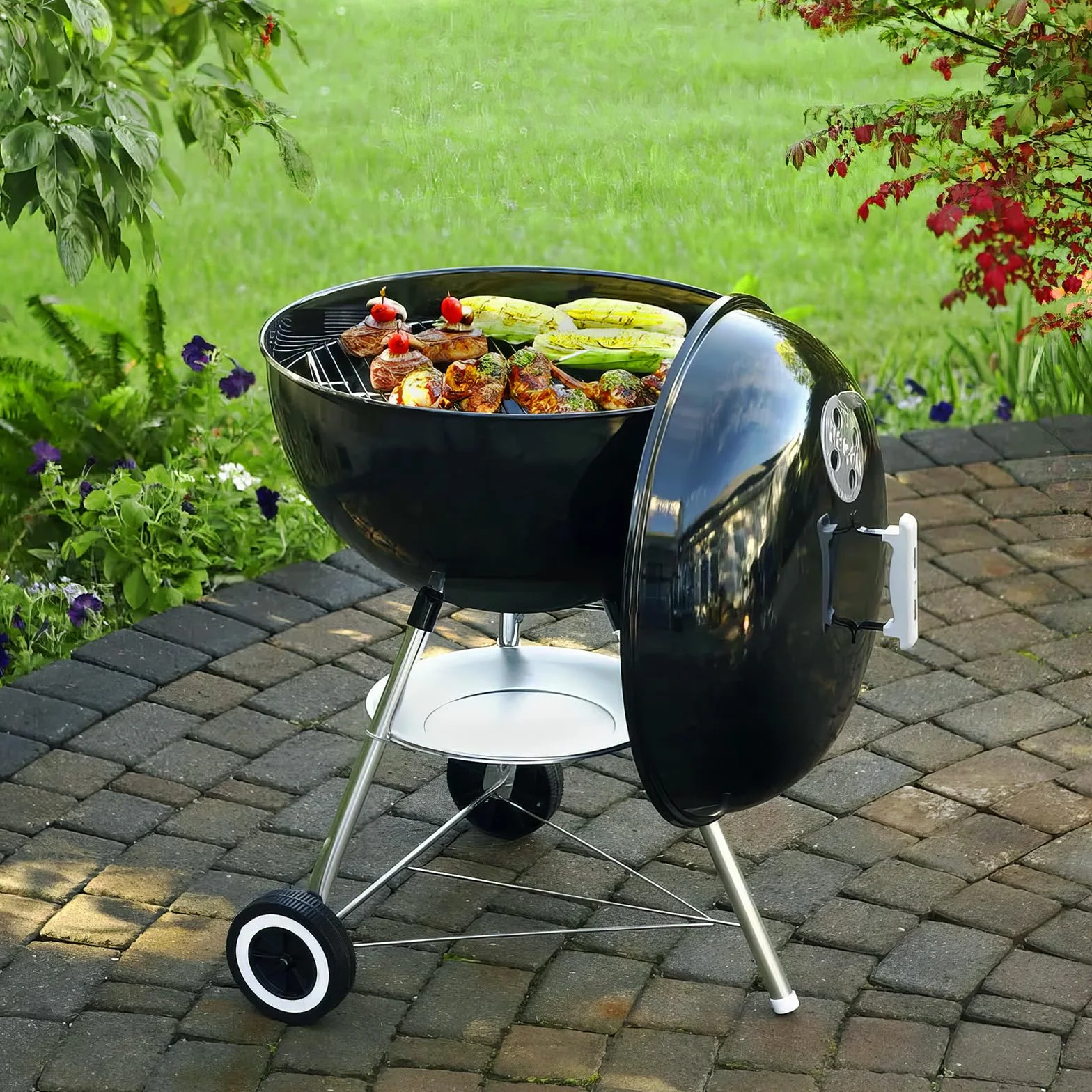 Denmay Ruszt do gotowania węglowy 7440 do grilla Weber 47 cm pasuje do One-Touch, Bar-B, Smokey Mountain