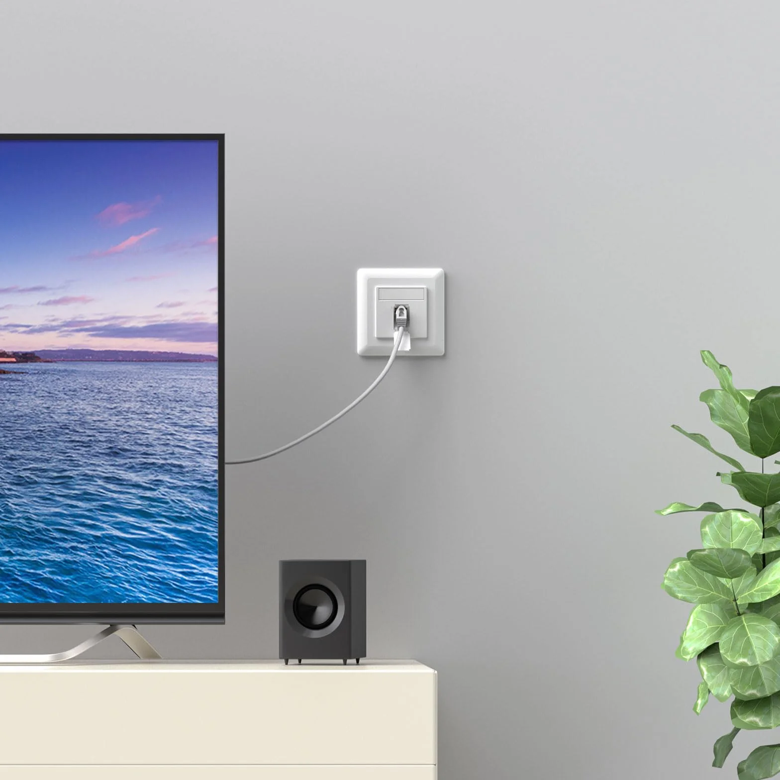 FGB 5 x uniwersalna puszka sieciowa gniazdo przyłączeniowe gniazdo danych CAT6a gniazdo sieciowe 1 port RJ45 natynkowe lub podtynkowe ekranowane 10 Gigabit Ethernet sieć LAN puszka do kabli sieciowych