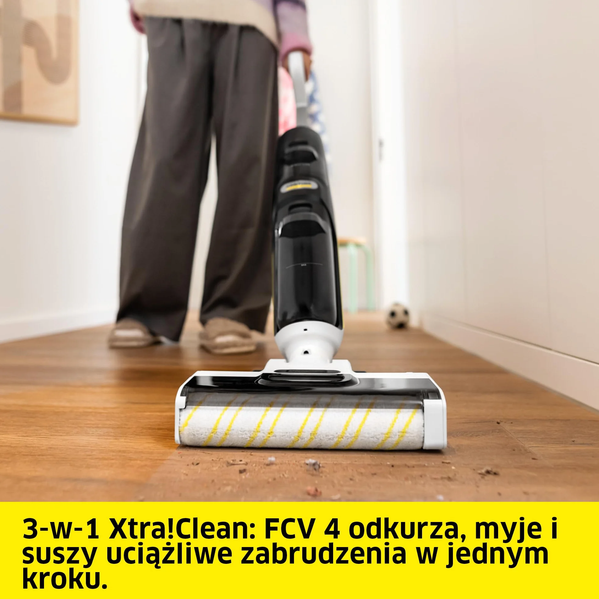 Kärcher bezprzewodowy mop odkurzający FCV 4, 45 min, 200 m²