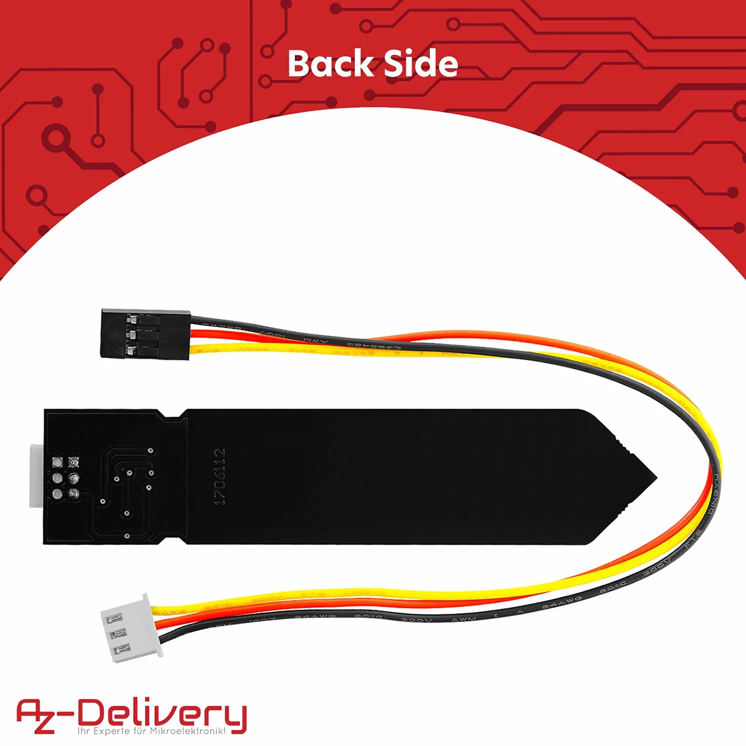 AZDelivery Czujnik Wilgotności Gleb Higrometr Moduł V1.2 Pojemnościowy Kompatybilny z Arduino Raspberry Pi