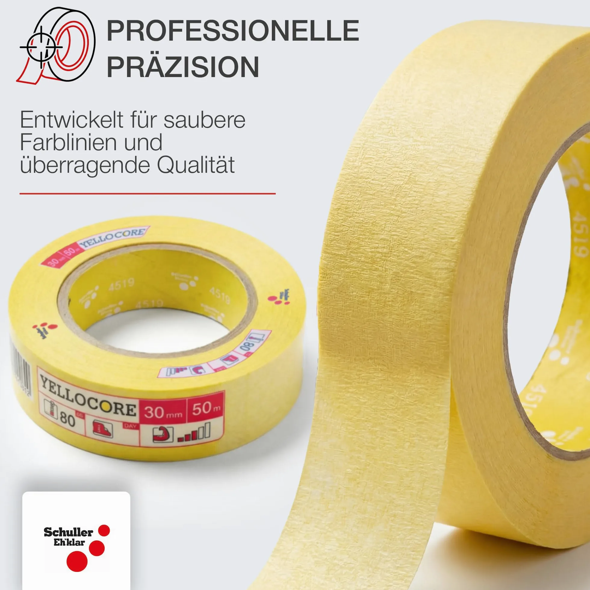SCHULLER YELLO CORE taśma klejąca (30 mm x 50 m)