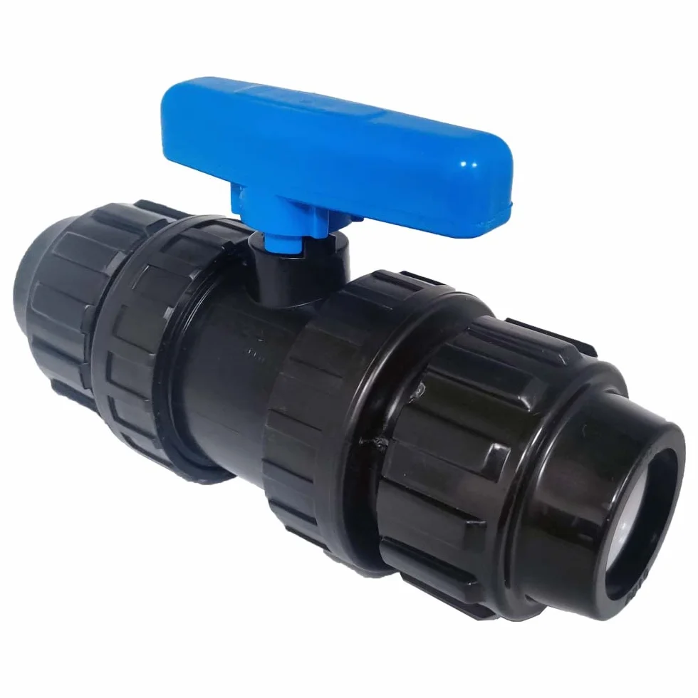 RIEGOPRO Zawór PE Fitting do rur nawadniających z polietylenu (32mm) Klucz krokowy z bezpośrednim połączeniem z rurą polietylenową (32mm)