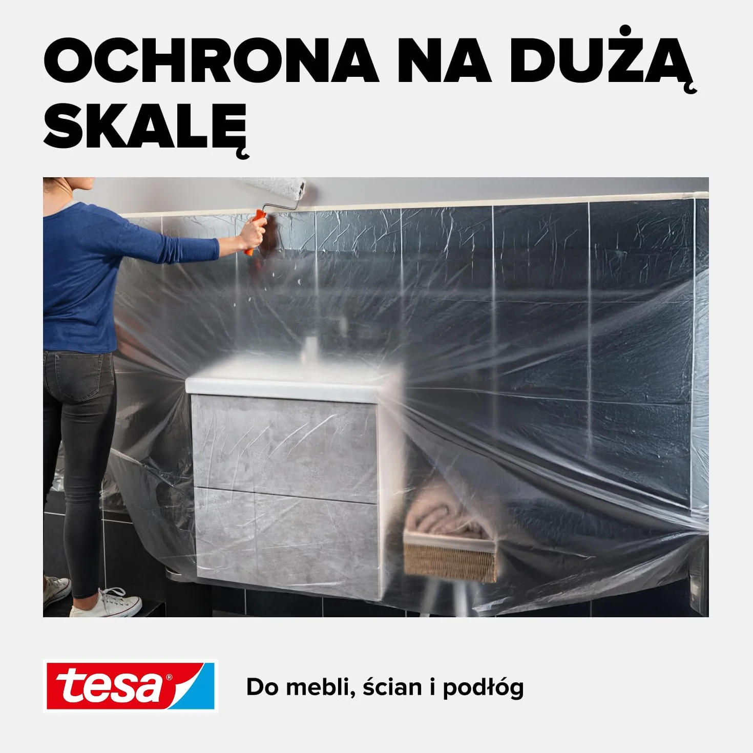 tesa Easy Cover uniwersalna folia Transparent 25m x 550mm
