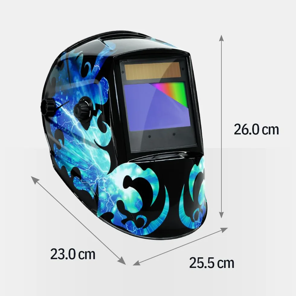 GYS Kask spawalniczy LCD Zeus 5-9/9-13 G Cosmic, 1 sztuka, 044104, żółty, 560 g