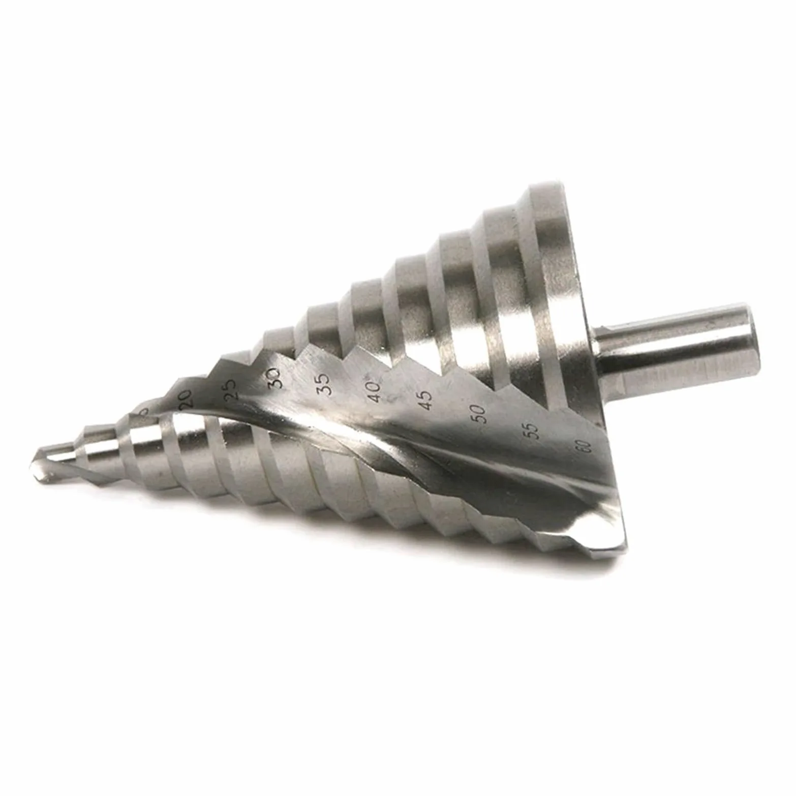 Zestaw wierteł stożkowych stopniowych 5-35 mm 6-60 HSS do wiercenia w drewnie i metalu | Frez z rowkowanymi krawędziami, stopniowany rdzeń, chwyt trójkątny, do użytku z wieloma materiałami