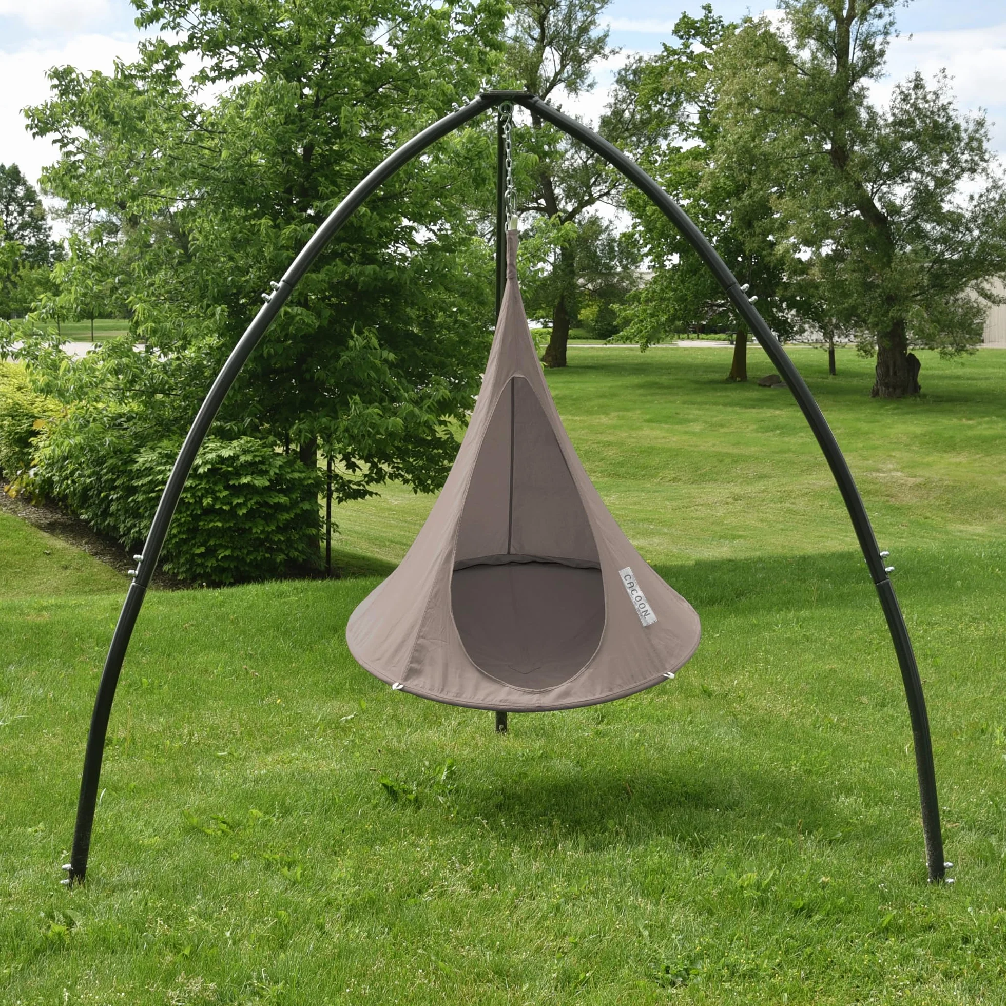 Cacoon fotel wiszący 120cm Taupe