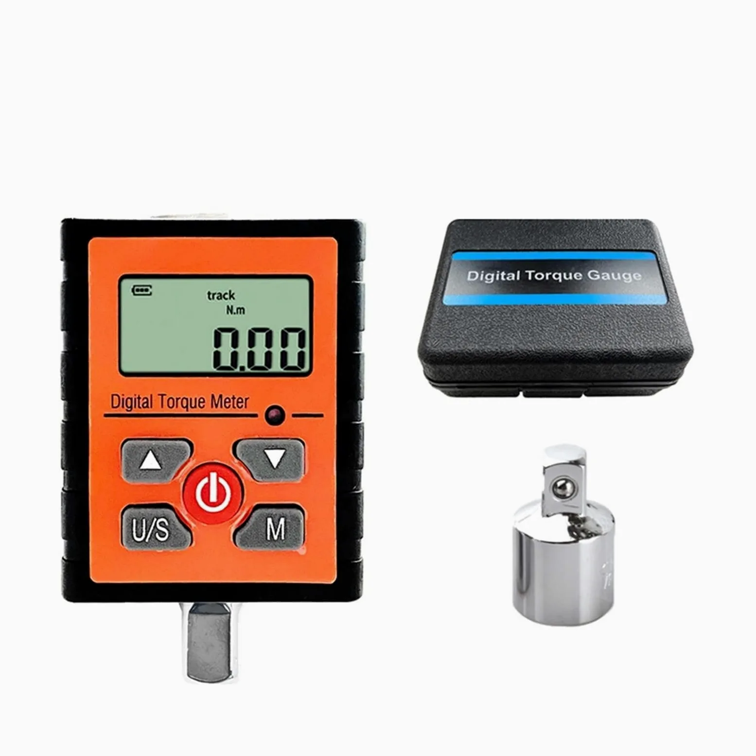 Klucze dynamometryczne Regulowany 1/2 "1/4" 3/8 "Digital Meter Meter Tester Adapter 30 135 200N.m Pomiar do napraw samochodowych, rowerowych i ogólnych (Color : Torque 3-30 N.m)