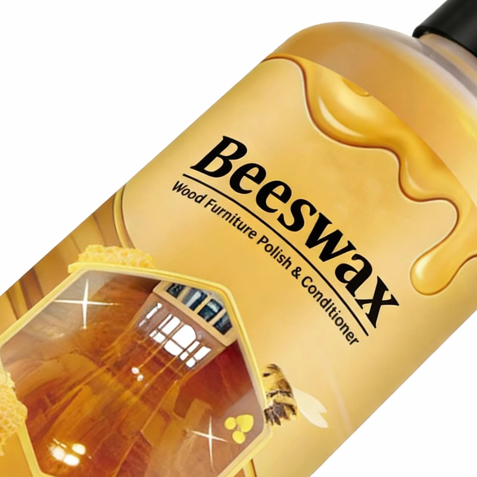 Meble do drewna | 100 ml naturalnego olejku z połyskiem - pasta | do usuwania i rozjaśniania szafek, stołów, drzwi, szuflad, podłóg kuchennych, desek do krojenia i