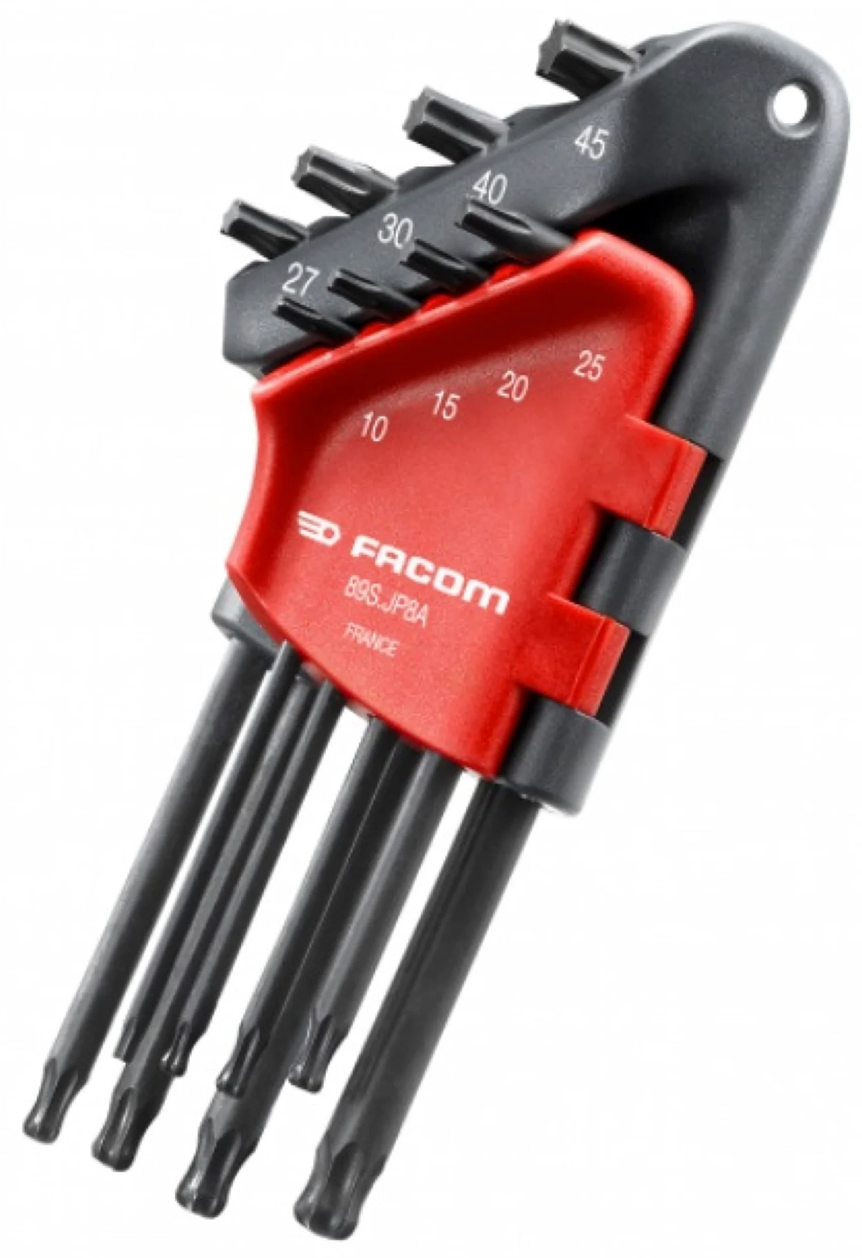 Zestaw 8 kluczy kulistych Torx od 10 do 45 stron