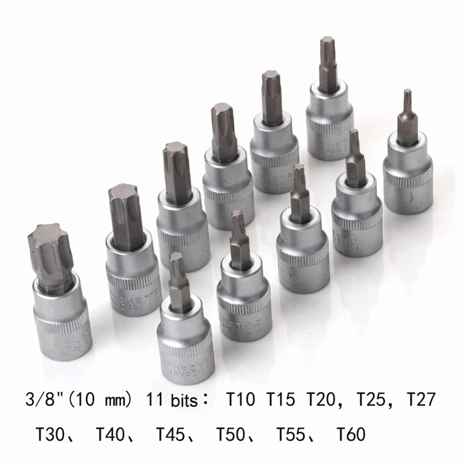 yaoqijie Gniazdo Torx Star Set & Bit Male Kobieta E Gniazda z Torx Narzędzie Ki, zewnętrzny moment obrotowy Gniazdo Ustaw narzędzie do naprawy silnika lasting (Color : 29PCS)
