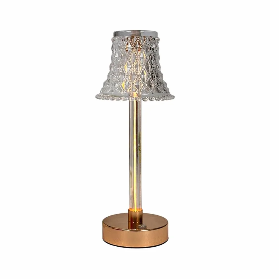 Lampka biurkowa Dekoracja stołu Lampa nocna Nowoczesna Minimalistyczna Kreatywna Kryształowa Sypialnia Atmosfera Lampka nocna