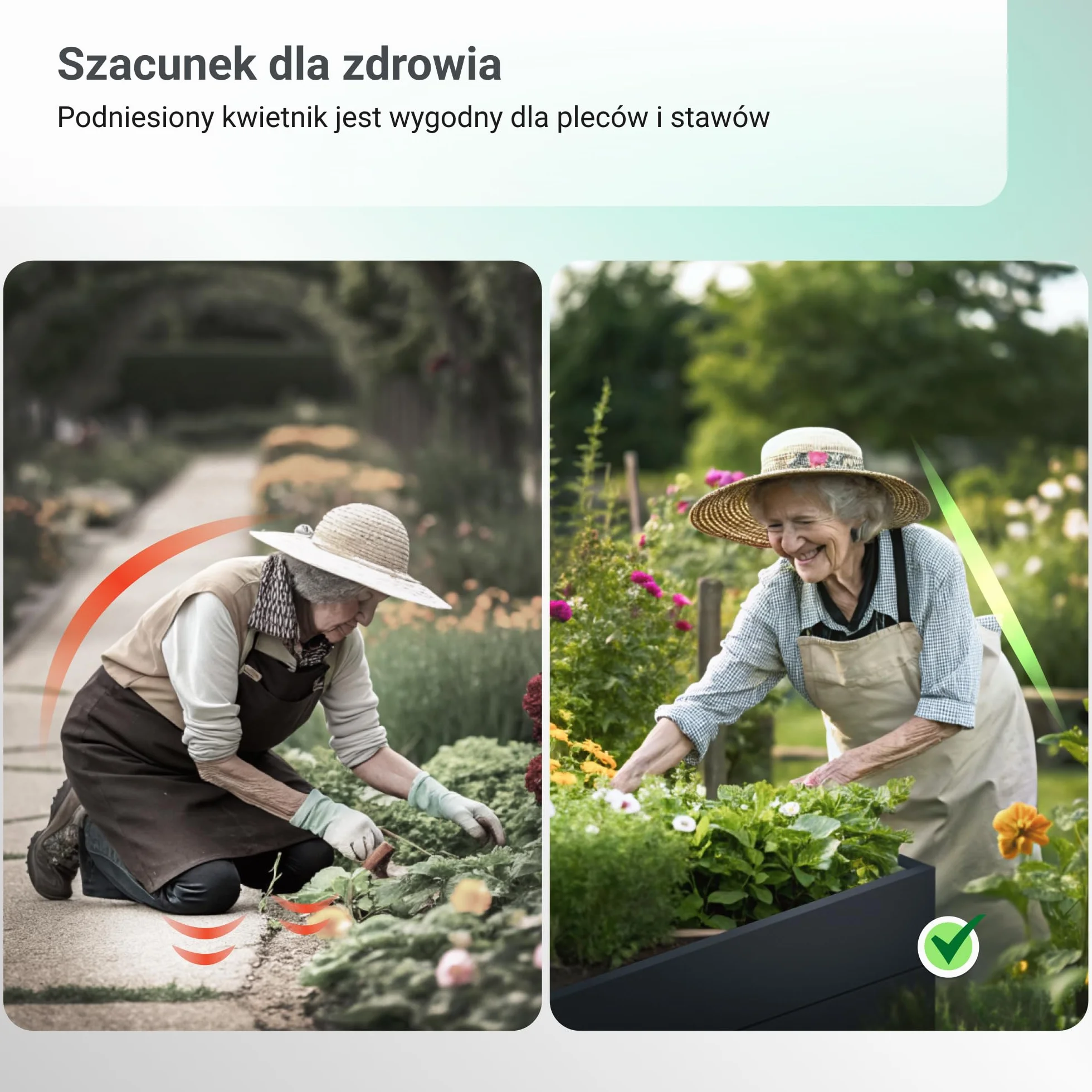 Podwyższona grządka ogrodowa 200x100x63 cm stal powlekana polimerem odporna na warunki atmosferyczne