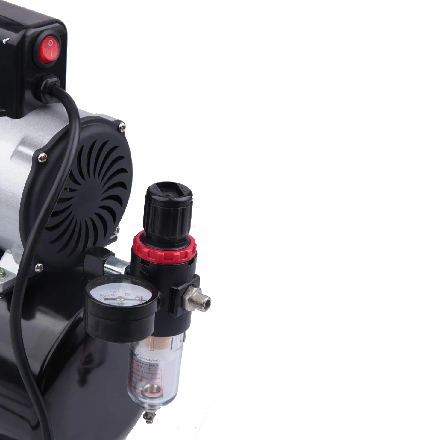 Timbertech Professional tłokowy cicha sprężarka Airbrush z wentylatorem chłodzącym Abpst08 do hobby, tatuażu, paznokci itp