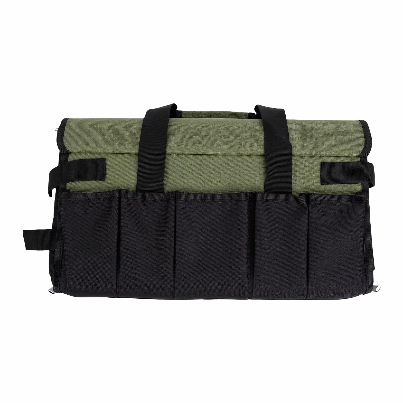 Asixxsix Torba na Narzędzia, 25L, 1680D, Odporna na Rozdarcia Tkanina Oxford, Wytrzymały Organizer Narzędzia z 46 Kieszeniami i podstawą z Tworzywa Sztucznego PP, Organizer w Skrzynce
