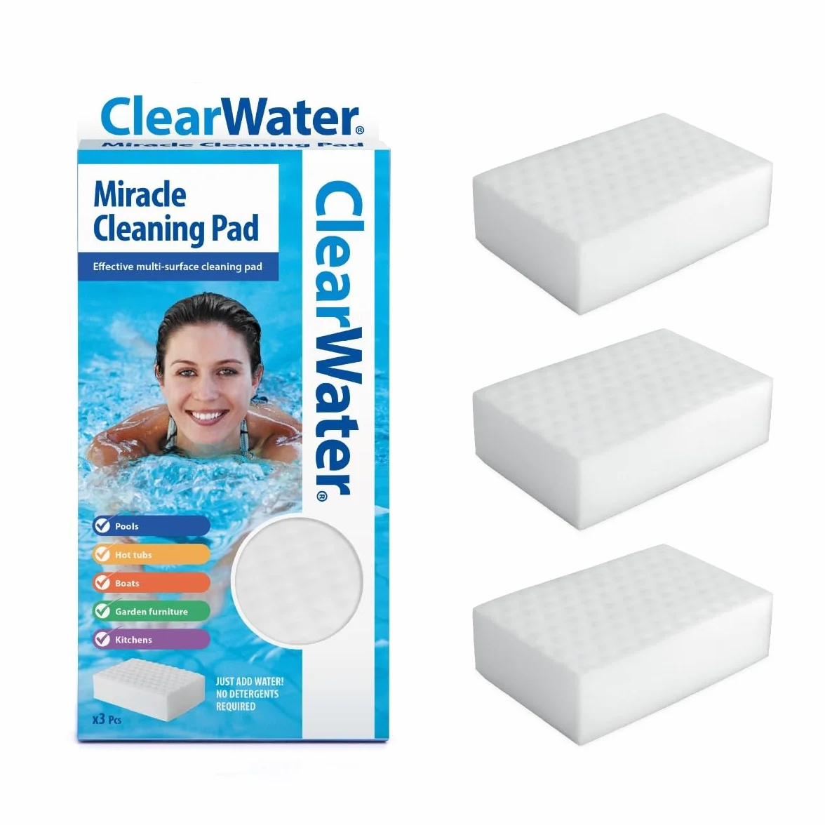 Clearwater CH0025 Miracle gąbka gumka do wycierania na basen i do zabiegu spa (odpowiednia do produktów Lay-Z-Spa)