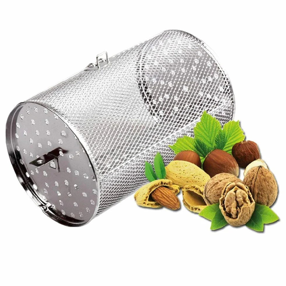 Kosz do Pieczenia ze Stali Nierdzewnej Rolling Bass Grill na Warzywa Rotisserie