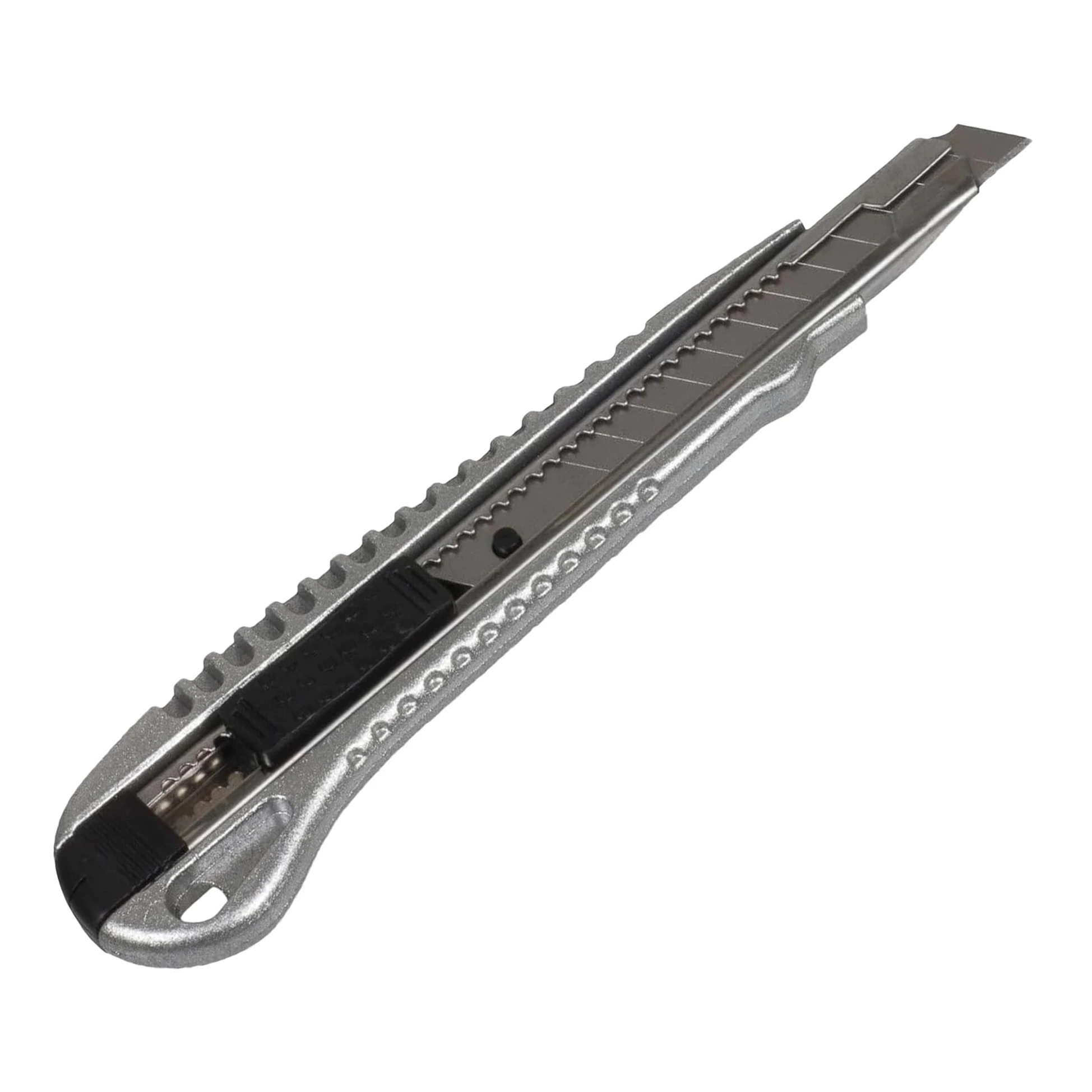 hanSe 96 sztuk nożyk do cięcia, aluminium, odlew ciśnieniowy, nóż do dywanów, nóż uniwersalny, 9 mm, ostrze łamane