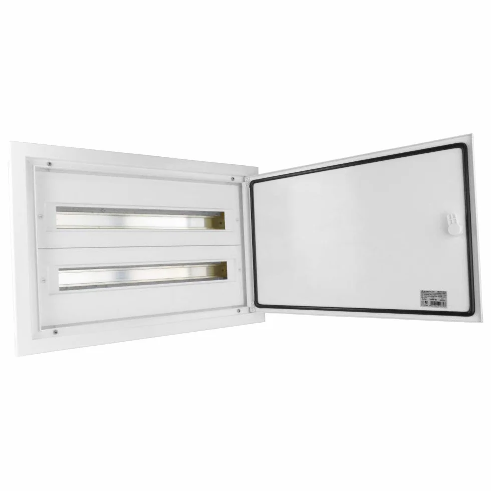 Skrzynka rozdzielcza IP54 DARP-48 2x24 podtynkowa drzwi aluminiowe rozdzielnica skrzynka bezpiecznikowa 9.224 E-P 6743