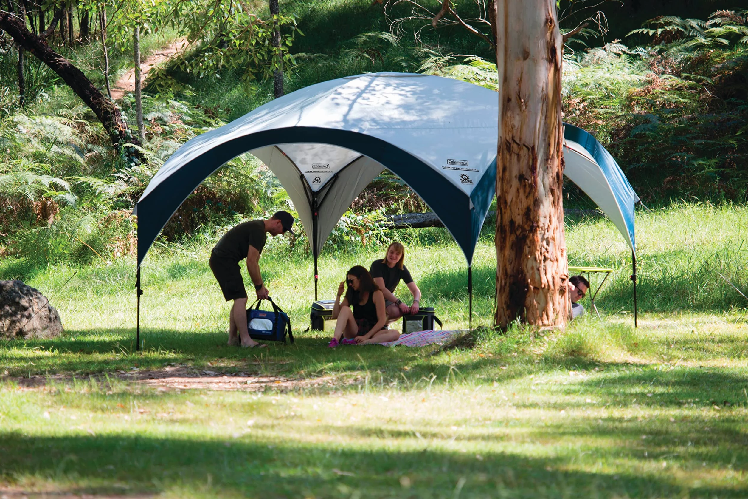 Coleman Fast Pitch Shelter 4,5 x 4,5 m, pawilon, stabilny namiot imprezowy ze stalowymi stelażami, gazebo, namiot imprezowy, ochrona przed słońcem SPF 50+
