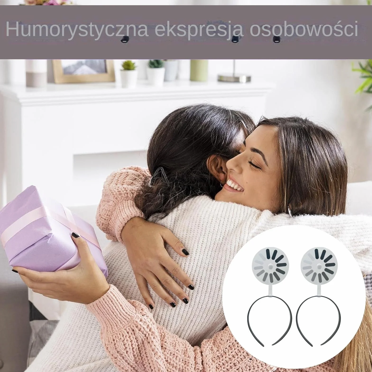 Funny Headbands, Hair Clips with Loading Symbol Design, Stylish and Lightweight Hair Accessories, Ideal for Women, Girls, Daily Use, Work, Music Festivals, Makeup Events, Holidays, Parades