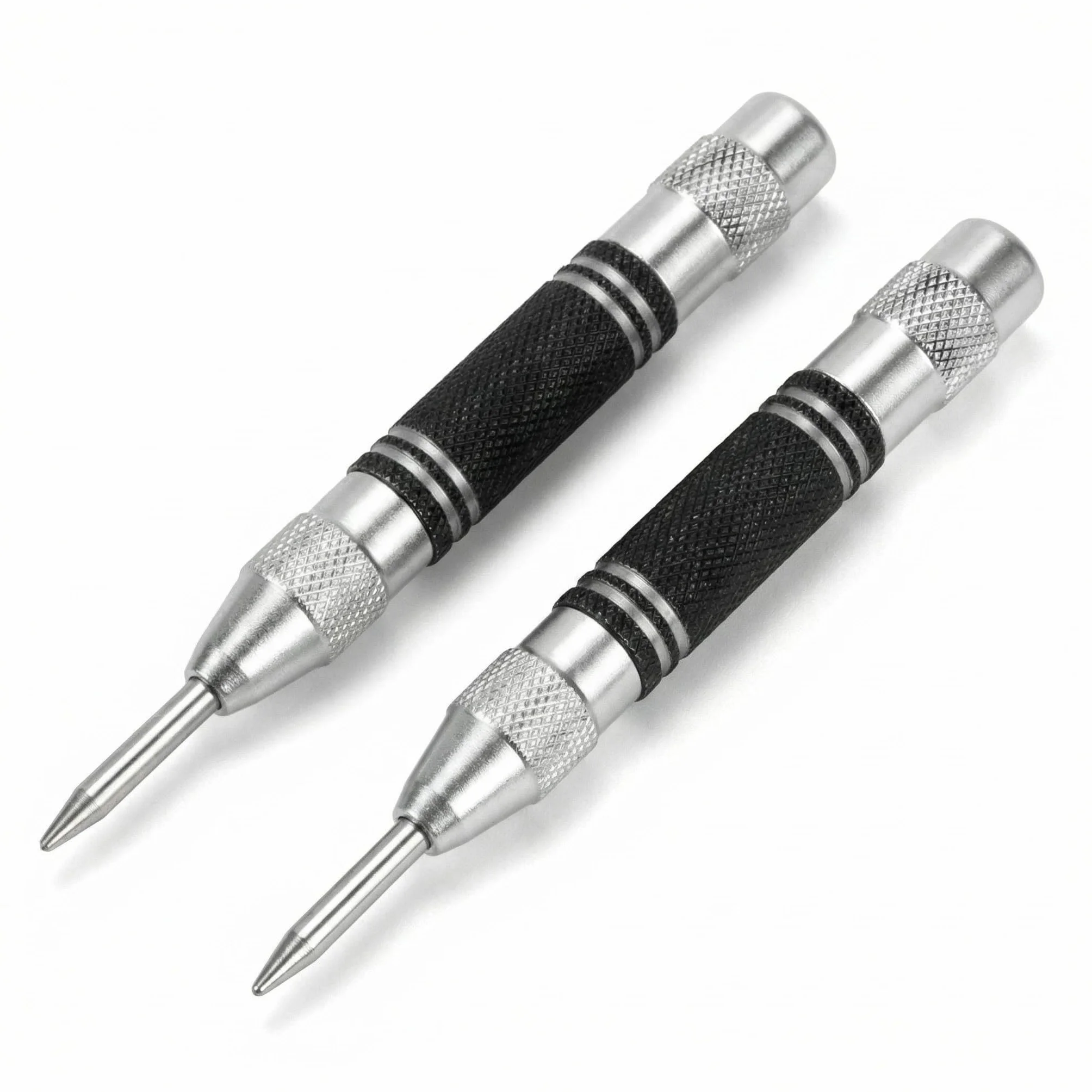 QWORK 2-częściowy punktak automatyczny, punktak sprężynowy, do metalu, drewna, szkła, blachy stalowej, 128 mm