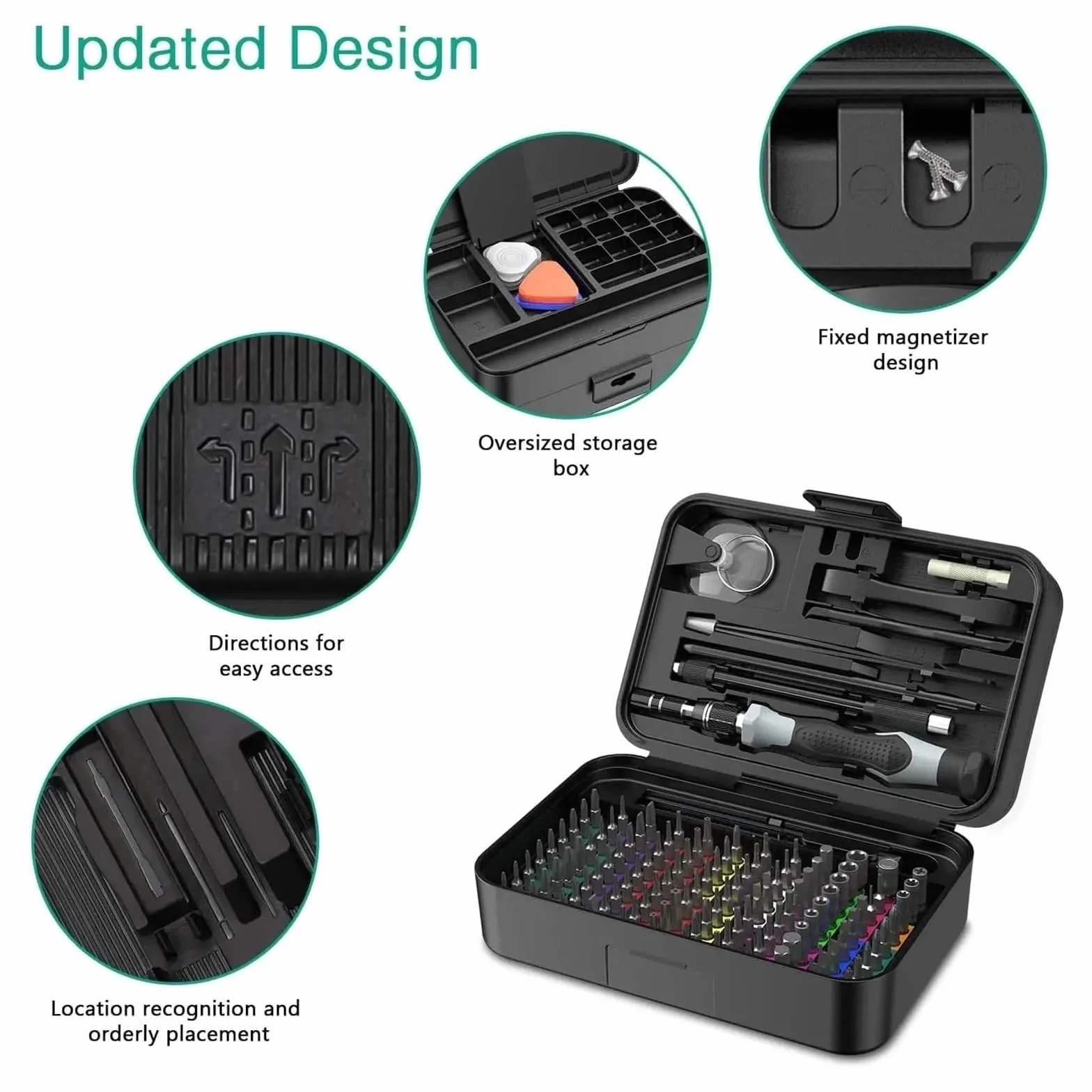Zestaw Precyzyjnych Śrubokrętów 132 W 1, Bity Magnetyczne Do Śrubokrętów, Bity Torx Hex, Komputer, Telefon, Profesjonalny Zestaw Narzędzi Do Naprawy Uchwytu Wydajne I Praktyczne