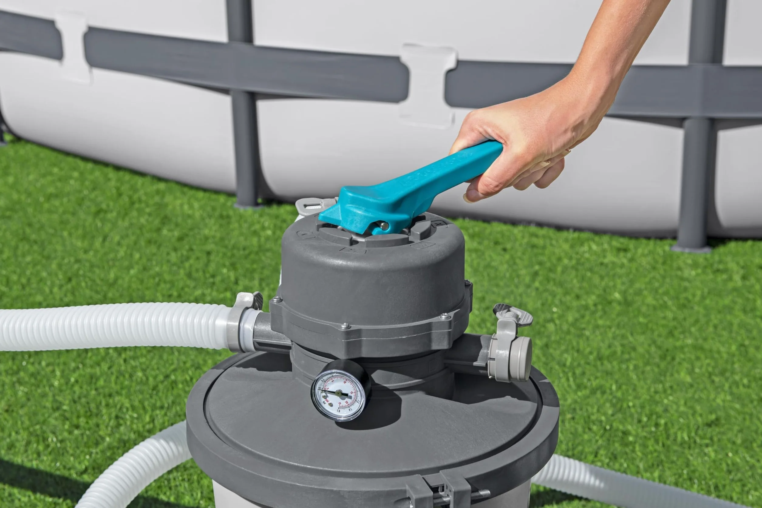 Bestway 58515-7 pompa filtrująca piaskowa 3,596 l, szara