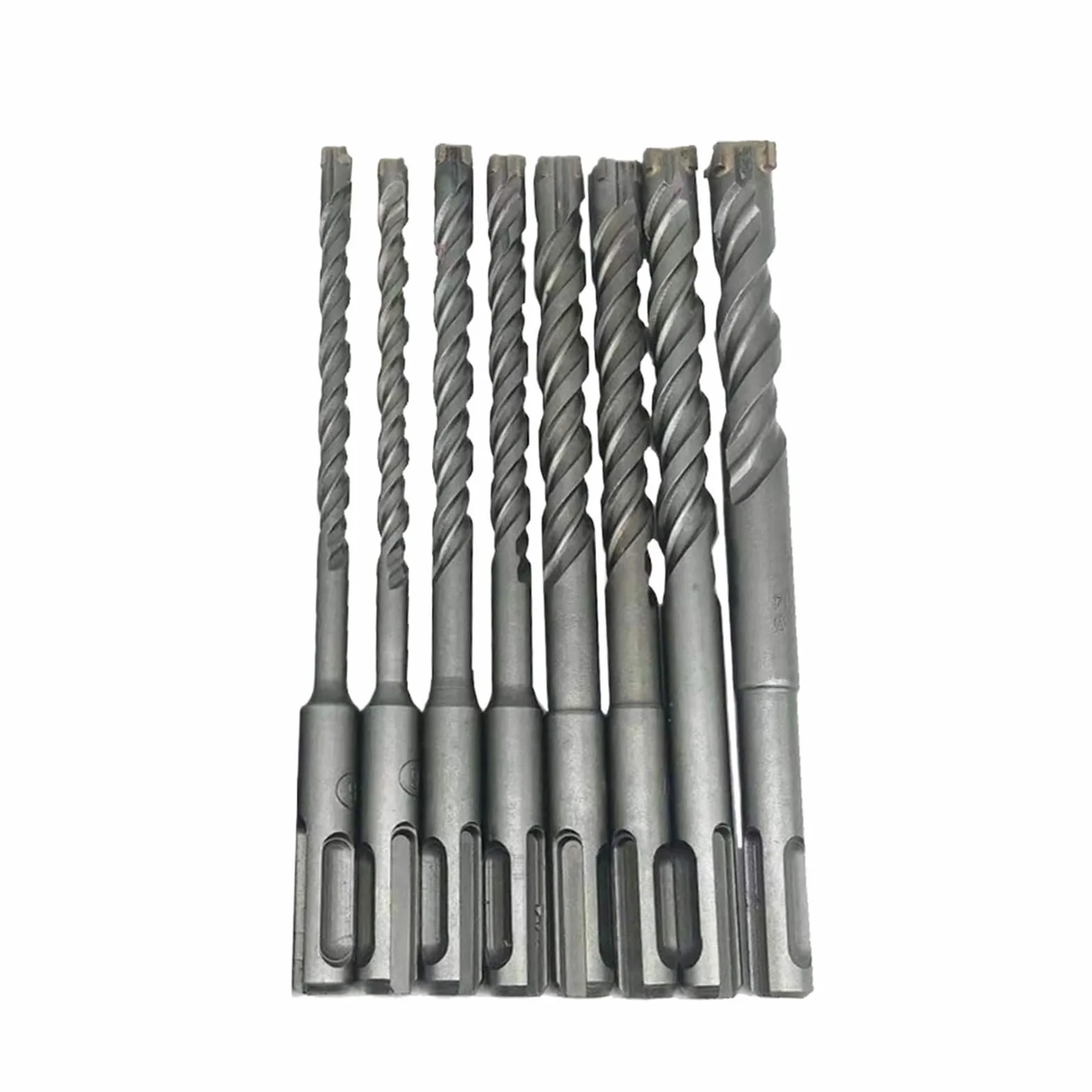 2 sztuki młota elektrycznego udarowego SDS PLUS Double Helix 4-ostrzowe wiertło do betonu ze stopu(25 x 450mm/17.71in)