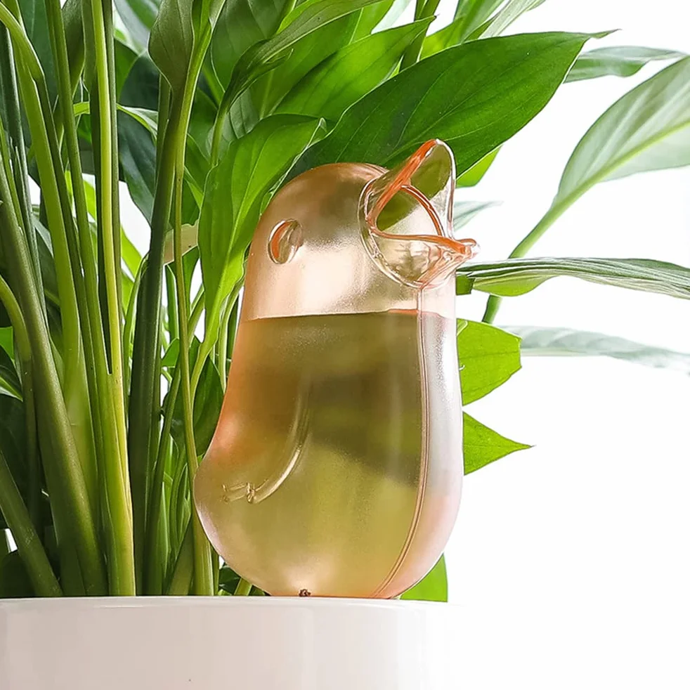 Wering Plant Self, Cute Bird Kolce do Podlewania Roślin Samonawadniające Kolce Automatyczne Podlewanie Roślin Seeper do Trawników i Rośliny Doniczkowe (Wodny błękit)