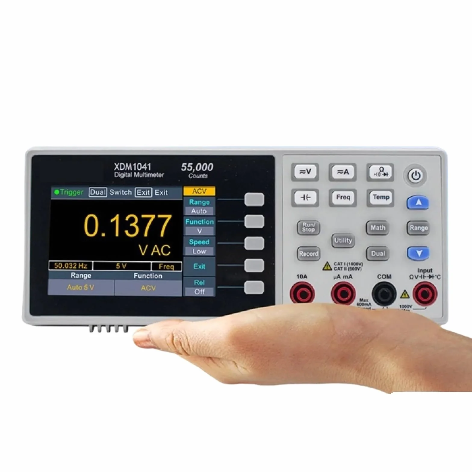 Multimetr XDM1041 XDM1241 Cyfrowy multimetr stołowy 55000 zliczeń True RMS 3,5" LCD Prąd Woltomierz Temperatura Multimetry stacjonarne Dokładne czytanie(XDM1041-USB)