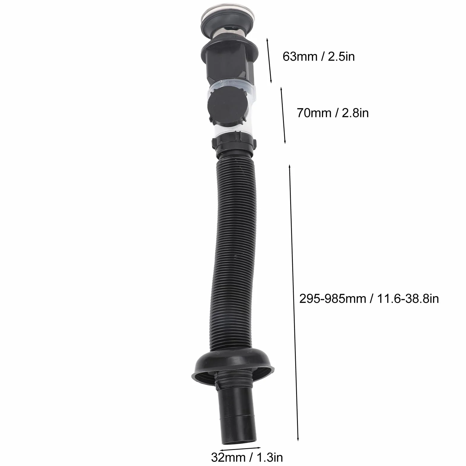 Sink Drain Pipe Prevent Backflow Bad Odor Removal Leakage Proof Downcomer Pipe do użytku domowego