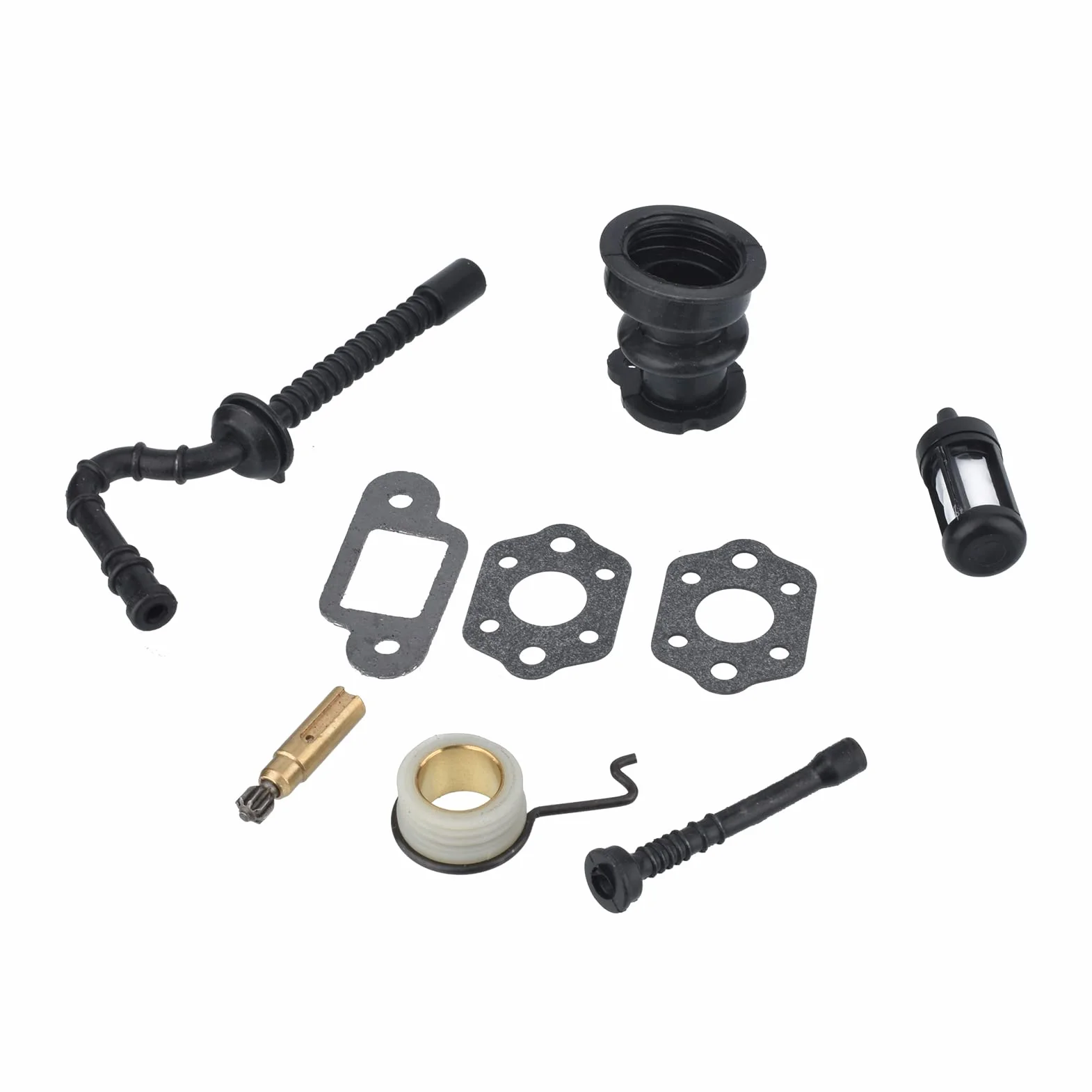 Zestaw kolektora dolotowego pompy olejowej przekładni ślimakowej filtra węża paliwowego do STIHL 025 023 021 MS250 MS230 MS210 części piły łańcuchowej