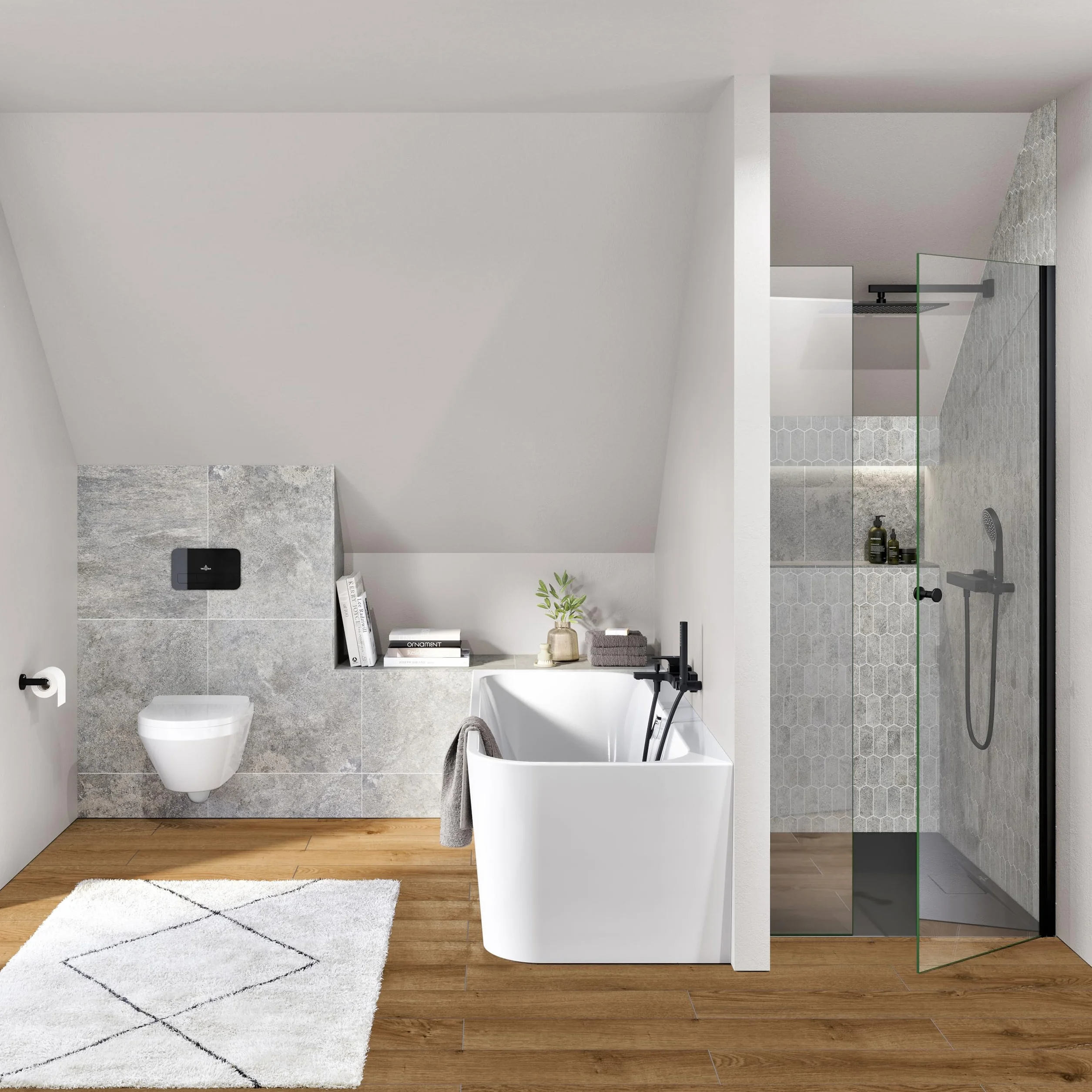 Villeroy & Boch Universal Showers wąż prysznicowy ręczny, elastyczny wąż prysznicowy z zabezpieczeniem przed przekręceniem, wąż prysznicowy do prysznica i wanny, odporny na zginanie, 1,20 m, matowy