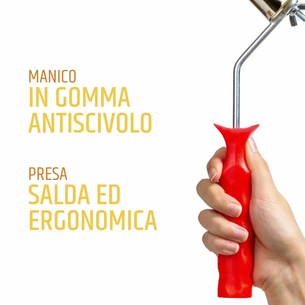 PENNELLIFICIO 2000 | Profesjonalny pędzel do narożników i krawędzi, idealny do farb wodnych i emalii, z plastikowym uchwytem, profesjonalny artykuł - Made in Italy