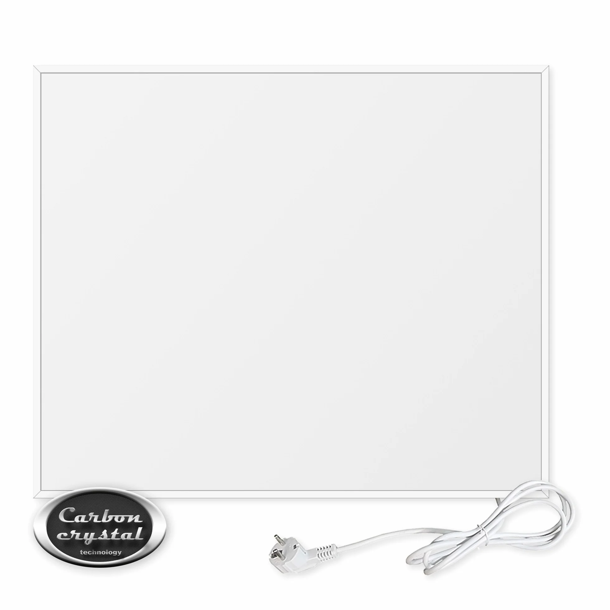 VIESTA F300 panel grzewczy na podczerwień, ogrzewanie ścienne, bardzo płaska płyta grzewcza, Carbon Crystal, 300 W, biały + termostat TH10