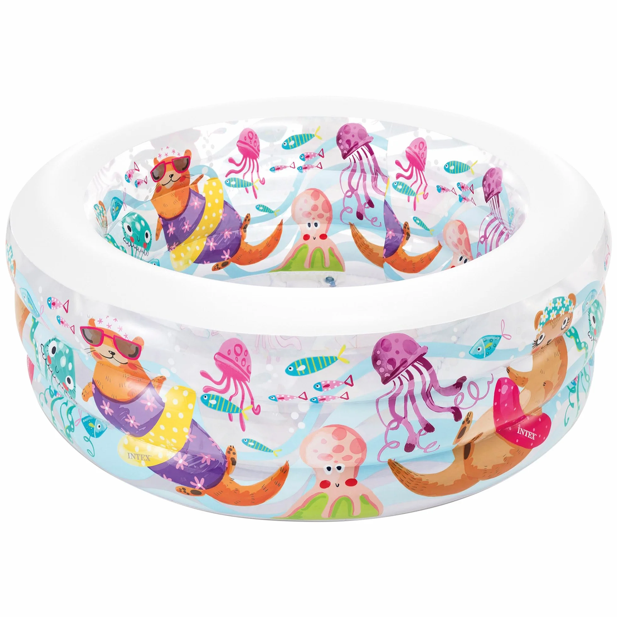 Intex Little Otter Basen Duchany dla Dzieci, Wielokolorowy, Ø 152 x 56 cm