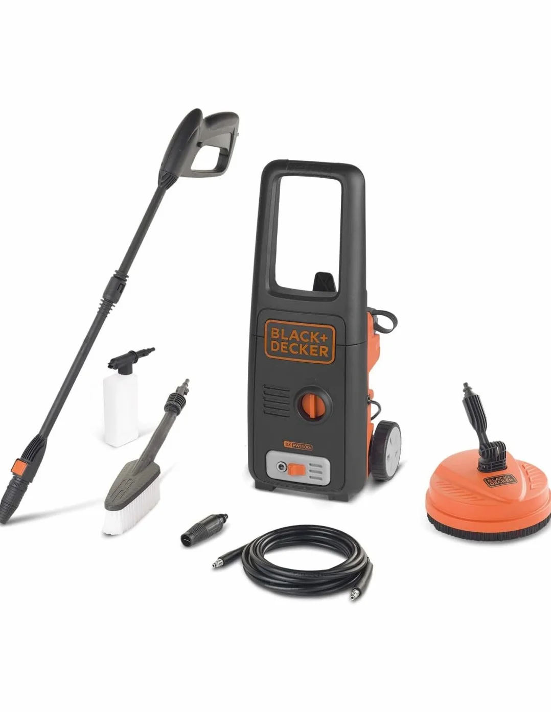BLACK+DECKER Myjka wysokociśnieniowa BXPW1500PE 1500 W 120 bar 390 l/h