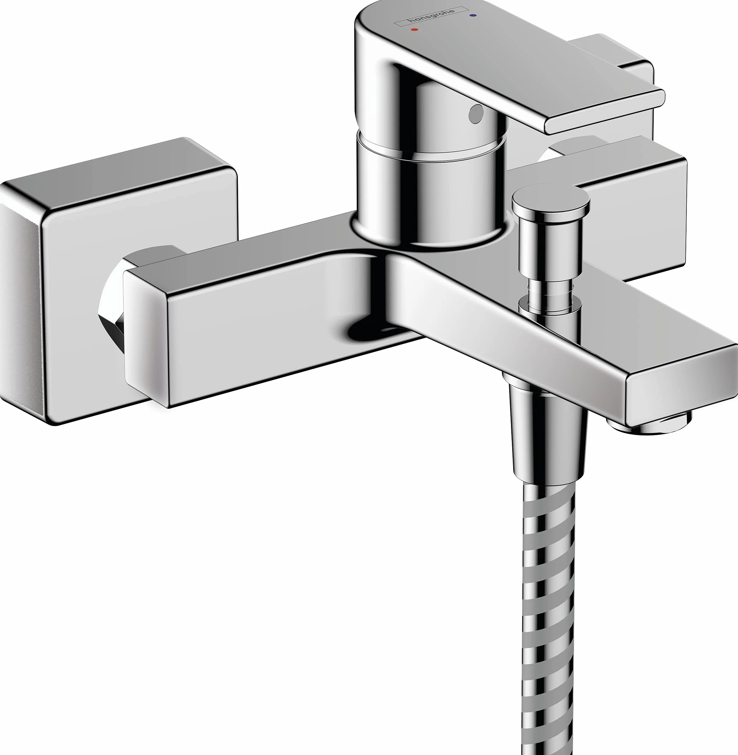 hansgrohe Vernis Shape Jednouchwytowa bateria wannowa natynkowy chrom 16,6 cm