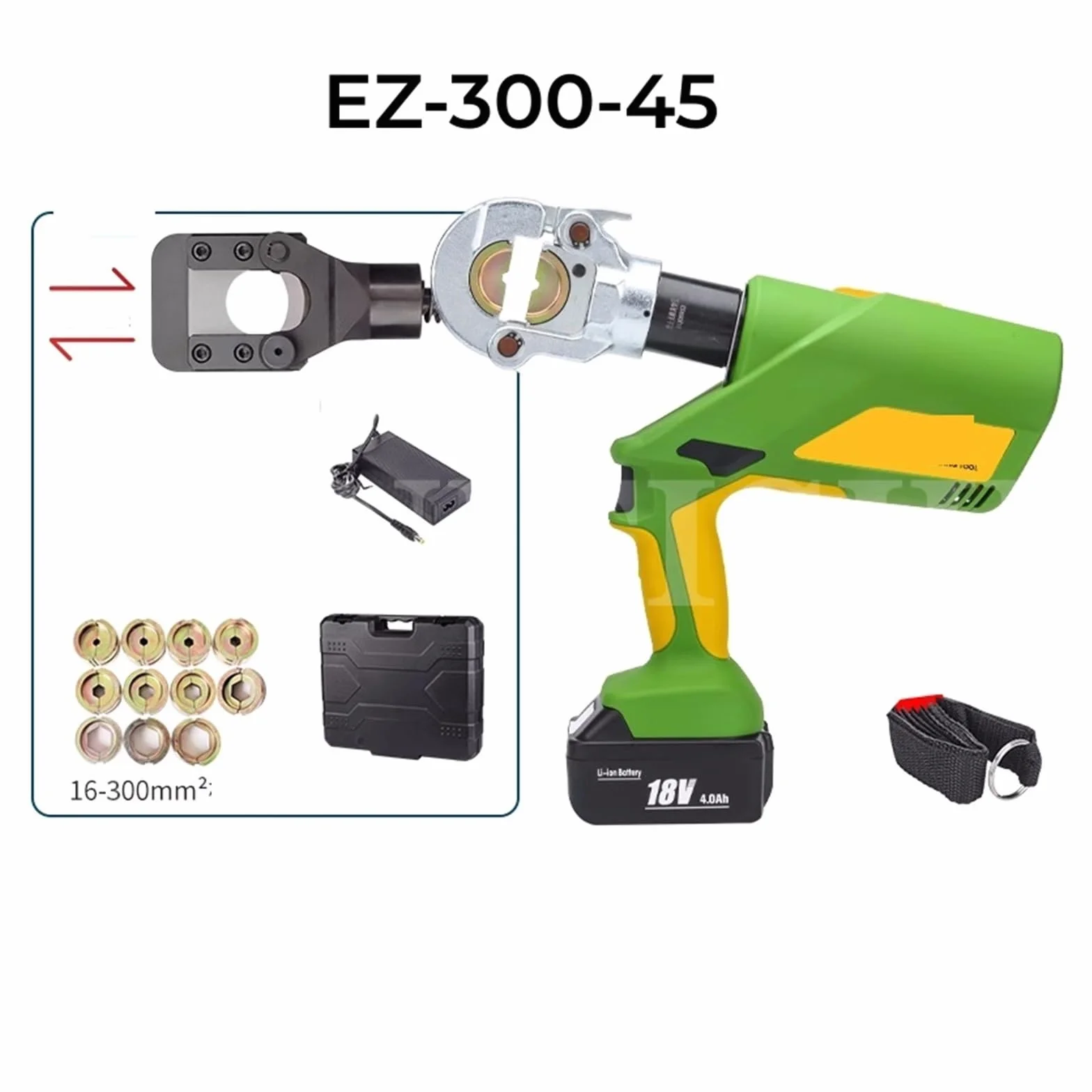 Narzędzie do zaciskania szczypiec, Ulepszone elektryczne szczypce hydrauliczne, ładowanie EZ-300 do drutu litowego, zaciskania końcówek EZ-400(EZ-300-45)