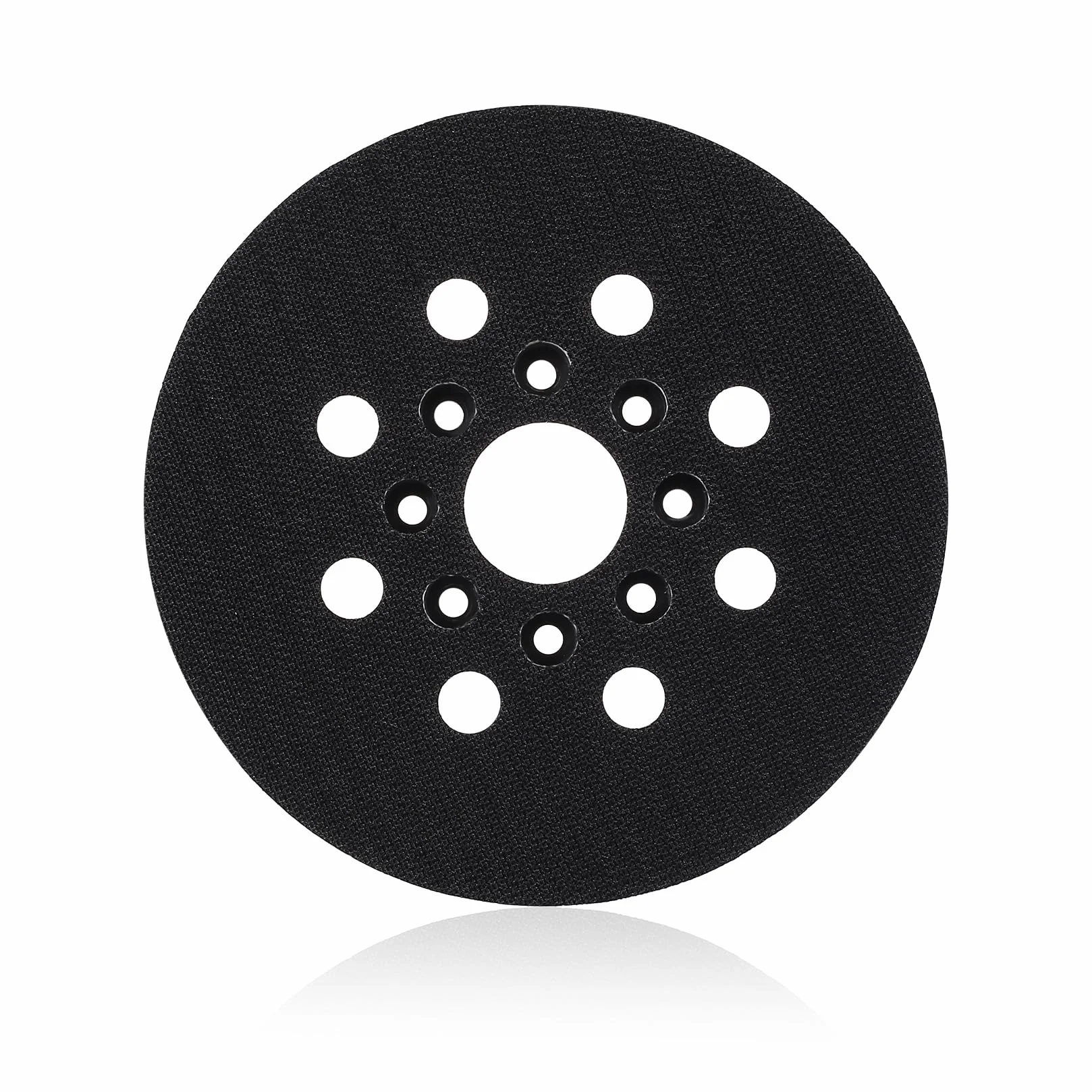 Talerz szlifierski 125 mm do Bosch, talerz szlifierski na rzep 125 mm z hakiem i pętelką, 8 otworów, płyta szlifierska, kompatybilna z Bosch Pex 220 A, Gex 125-1 Ae, Skil 7402/7490 do szlifierek