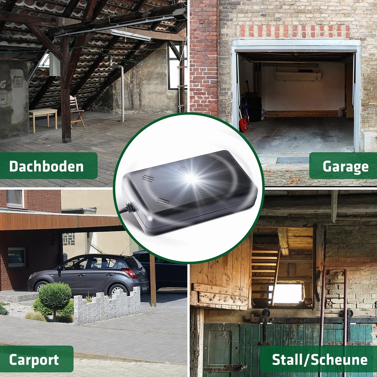 Gardigo Urządzenie odstraszające kuny 230 V z wtyczką sieciową