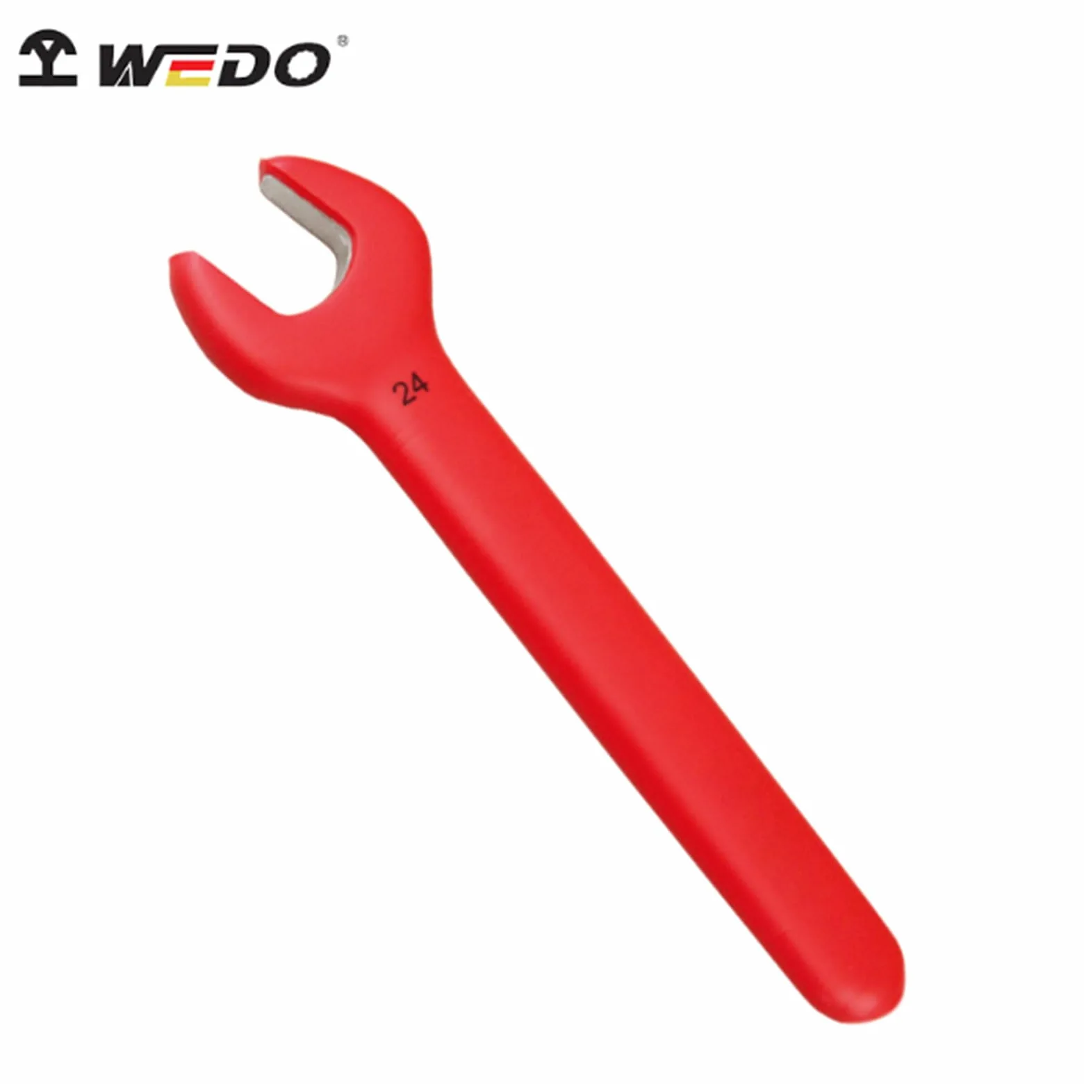WEDO Pojedynczy klucz płaski, nieiskrzący izolowany prosty uchwyt pojedynczy klucz płaski, rozmiar 30 mm, długość 260 mm, brąz aluminiowy, standard DIN, certyfikat BAM i FM