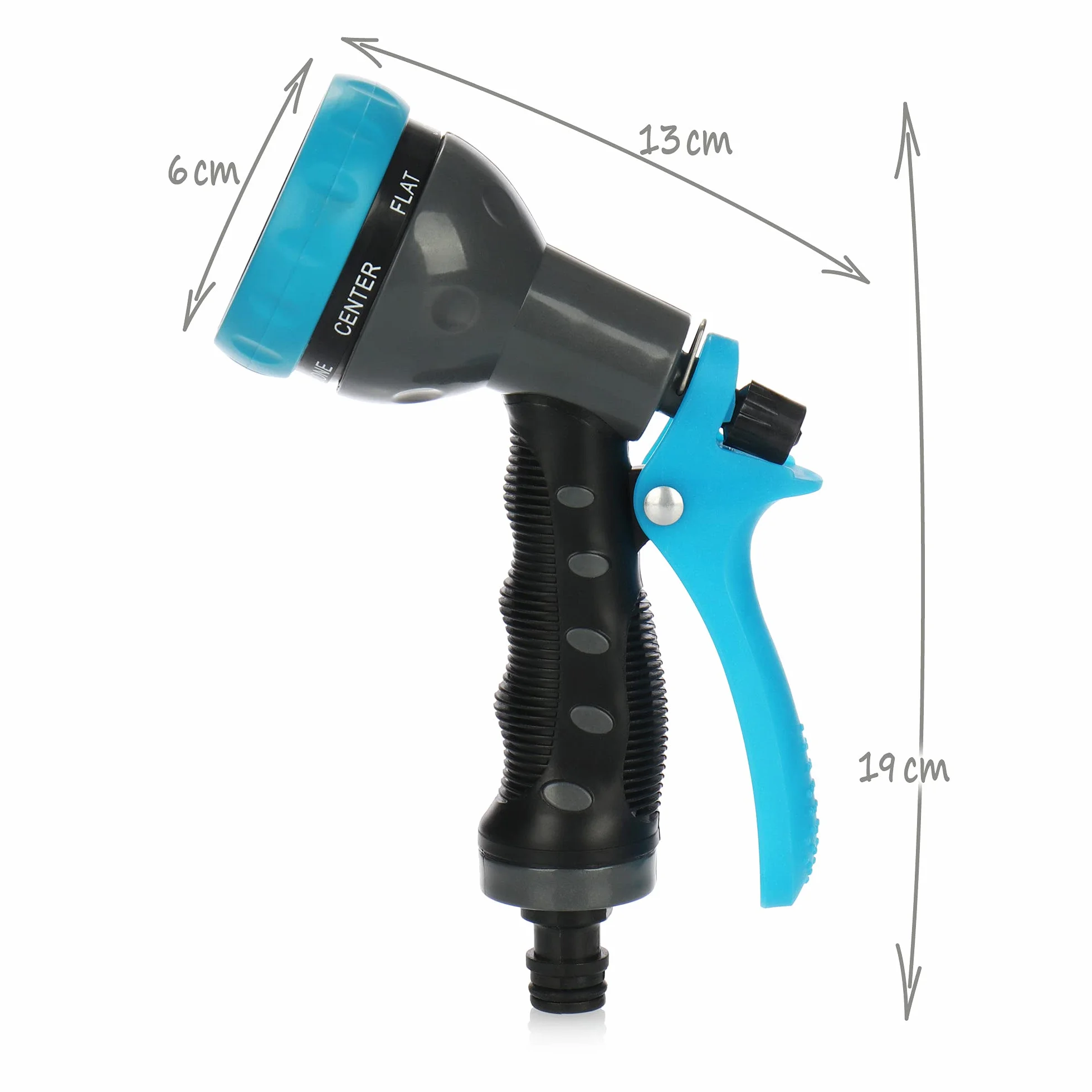 COM-FOUR® 2-czesciowy zestaw zraszajacy do ogrodu - reczny prysznic ogrodowy do weza wodnego - natrysk do podlewania ogrodu, grzadek i roslin (Zestaw06 - Opryskiwacz ogrodowy)