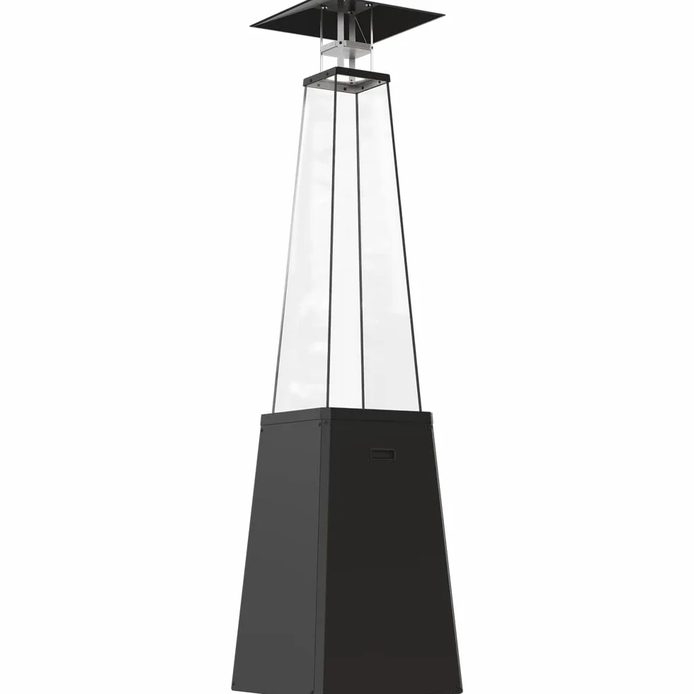 KRATKI Promiennik gazowy Umbrella BS stal czarny 12 kW zestaw