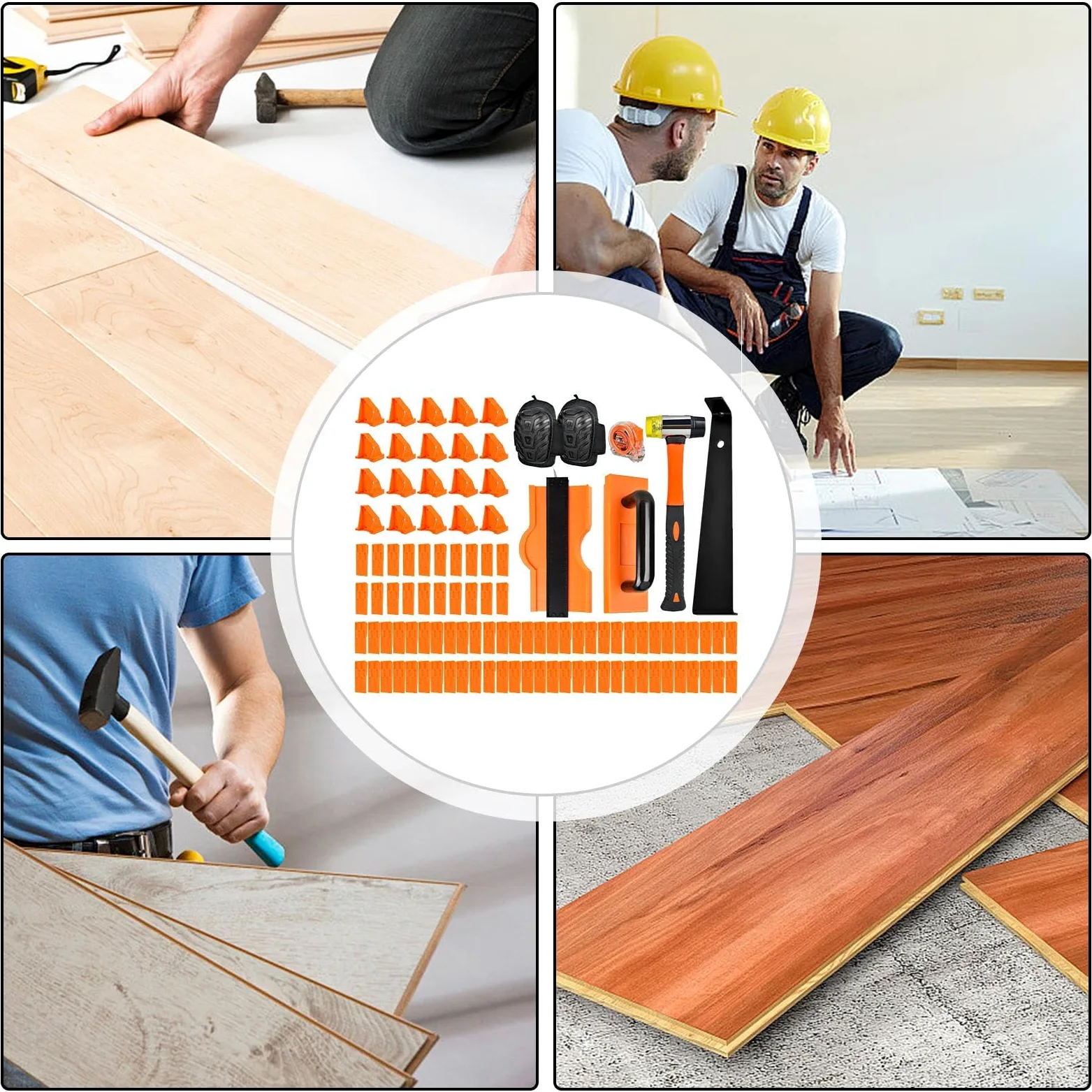 Zestaw Do Montażu Panel Laminowanych Komplet Młotków Naprawczych | Narzędzia Do Układania Podłóg Do Warsztatu Domu Listwy Przypodłogowe Projekty Desek Przygotowanie Podłoża