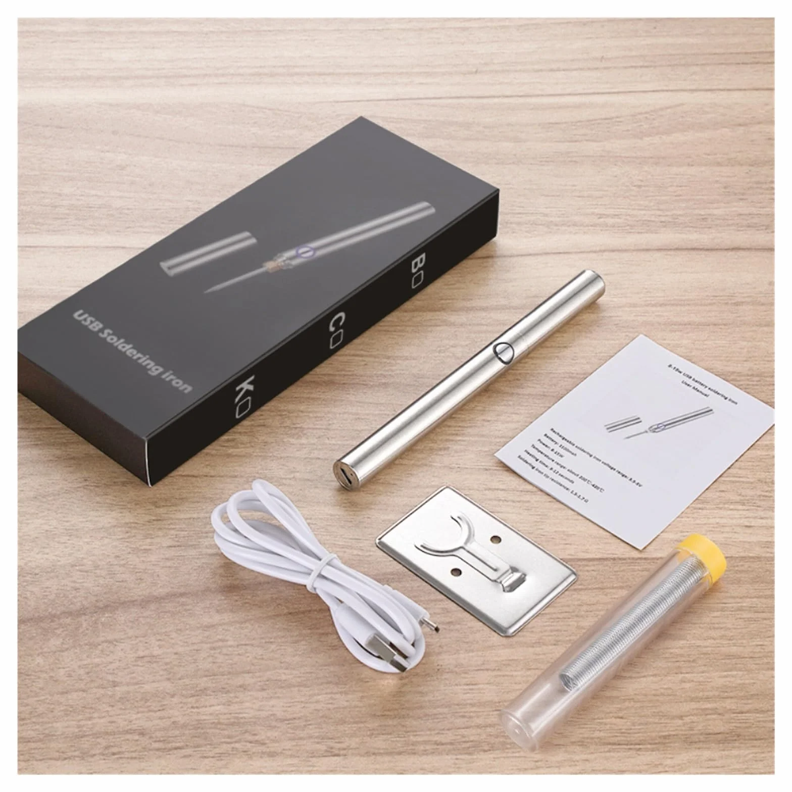 Zestaw lutownicy, Bezprzewodowy zestaw narzędzi do lutowania, przenośny ładowany przez USB długopis spawalniczy, spawanie domowe naprawa lutów pióro ogrzewanie elektryczne narzędzia do metalu, elektry