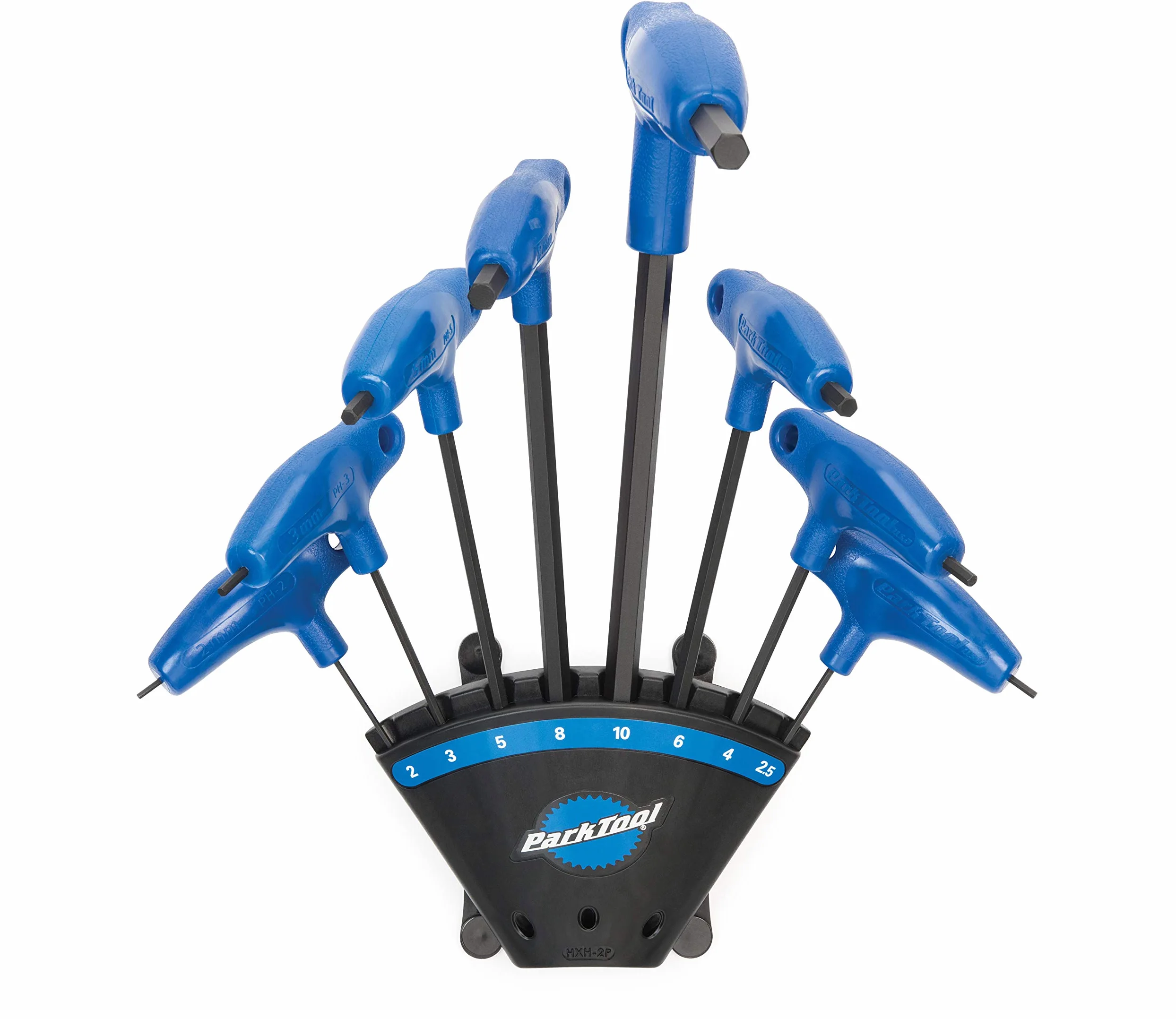 Park Tool PH-1.2 Zestaw kluczy sześciokątnych z uchwytem P, niebieski