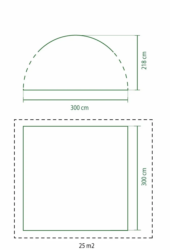 Coleman Schron na imprezy 3 x 3 m biało-zielony