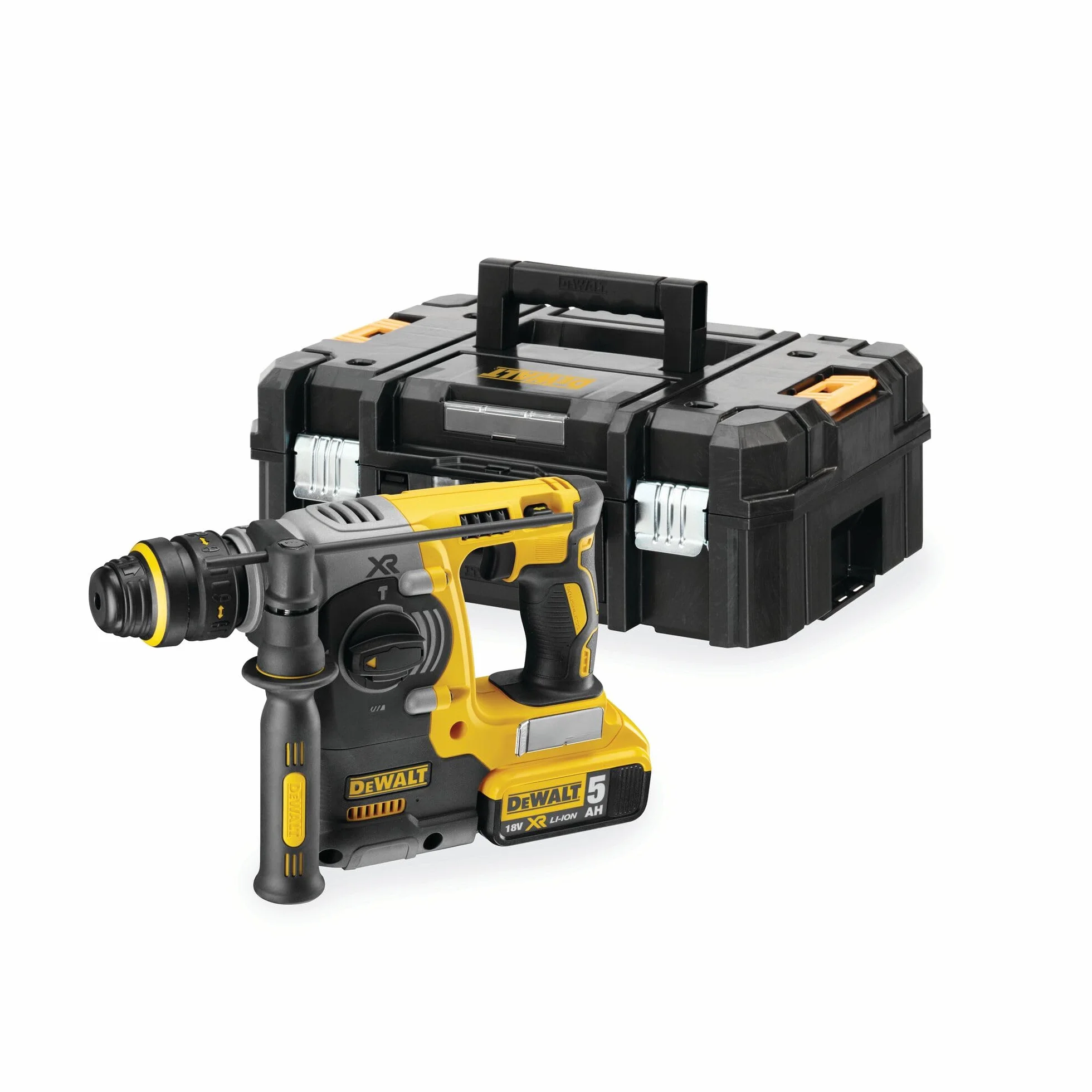 DeWalt DCH273P2T-QW 18 V - XR LI-ION Młot elektropneumatyczny bezszczotkowy XR 18 V SDS Plus 2,1J Li-Ion 5,0 Ah z walizką TSTAK II