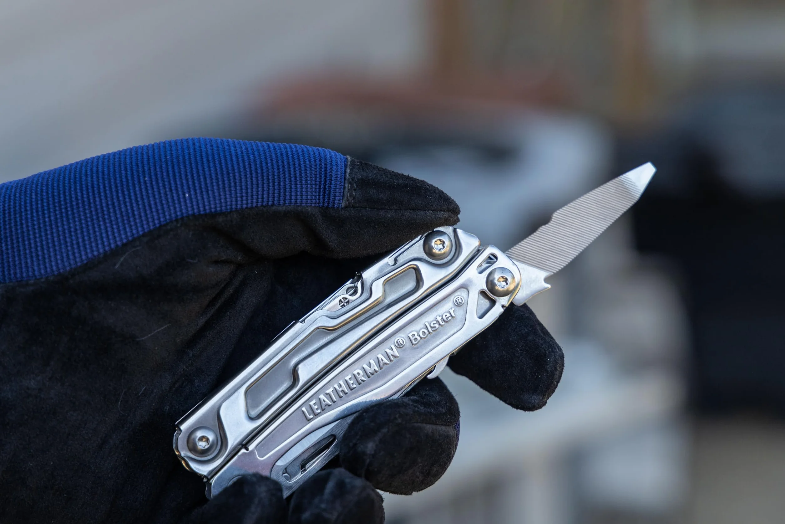 Leatherman Multitool Bolster 13 w 1 - z Pincetami, Nożem 420HC, Klipem do Kieszeni, Lekka Stal Nierdzewna